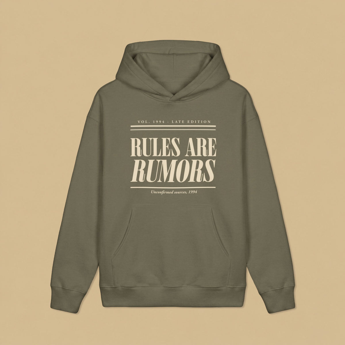 Rules Are Rumors · Late Edition Heavyweight Hoodie