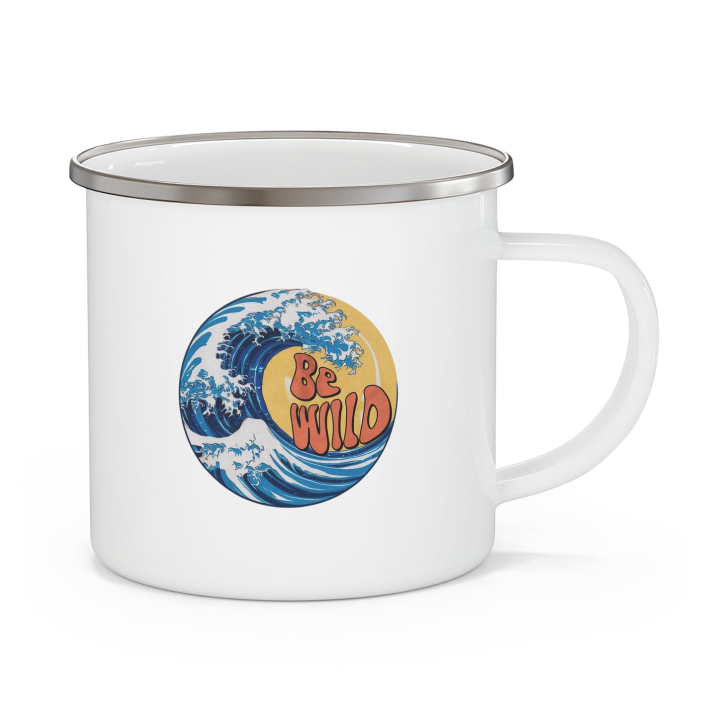 Retro "Be wild" Camping Mug